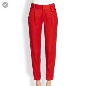 ALICE & OLIVIA - Red Arthur Trousers
